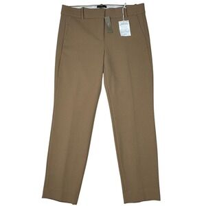 NEW J.Crew Cameron Slim Crop Pants Women 10 Tan 365 Four Season Stretch Career
